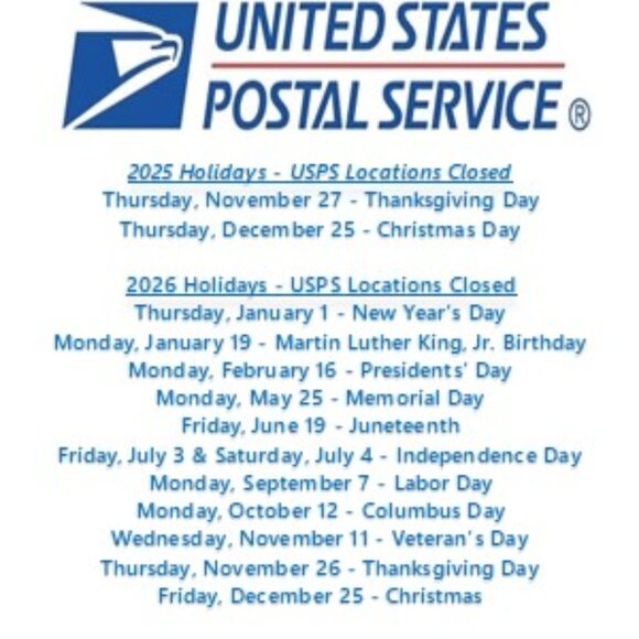 Same/Next Day Shipping - Click for Holiday Closing Dates for USPS Locations - Picture 2 of 2